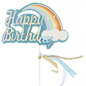 HB Tag - Glitter Rainbow (Blue/Pink)